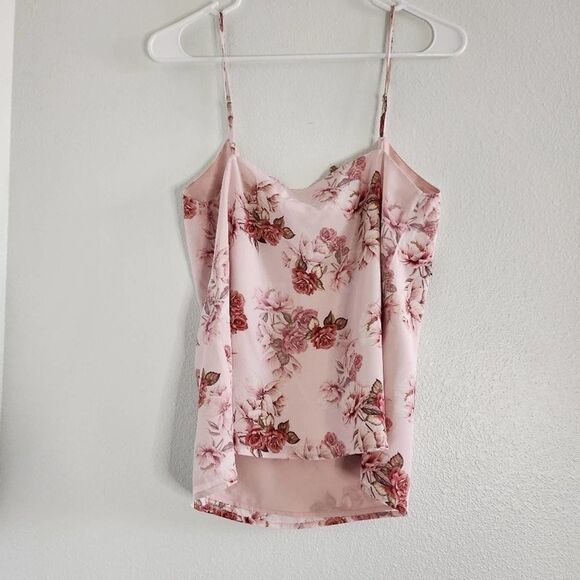L'AGENCE Jane floral silk spaghetti strap tank xs - Picture 5 of 6